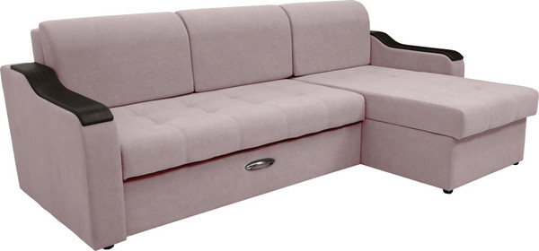 Изображение товара Диван угловой Сириус Лидер-3 с оттоманкой НПБ 260x165 (Eva 12 велюр светло-бежевый)