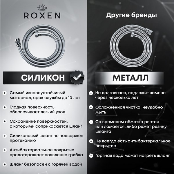 Изображение товара Гигиенический душ со смесителем Roxen Caspia 500960-CH