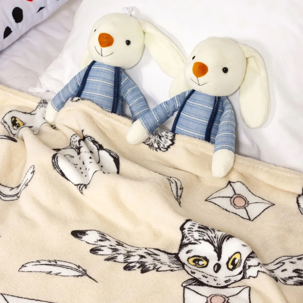 Изображение товара Плед Casa Conforte Festival Сова-посланник 100x150 / 6155524 (бежевый)