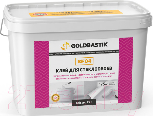 Изображение товара Клей для обоев Goldbastik BF 04 для стеклообоев (15л)