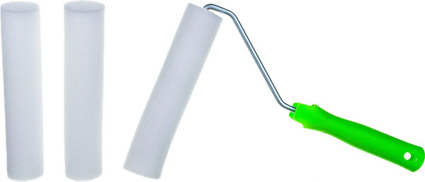 Изображение товара Валик малярный СибрТех 80452 + 2 сменные шубки (поролон)