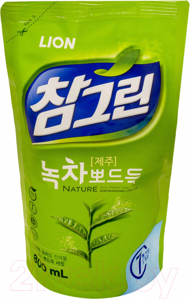 Изображение товара Средство для мытья посуды Lion Зеленый чай (800мл)