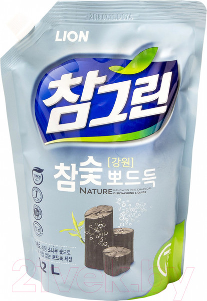 Изображение товара Средство для мытья посуды Lion Древесный уголь (1.2л)