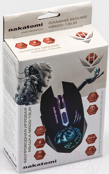 Изображение товара Мышь Nakatomi Gaming MROG-15UR