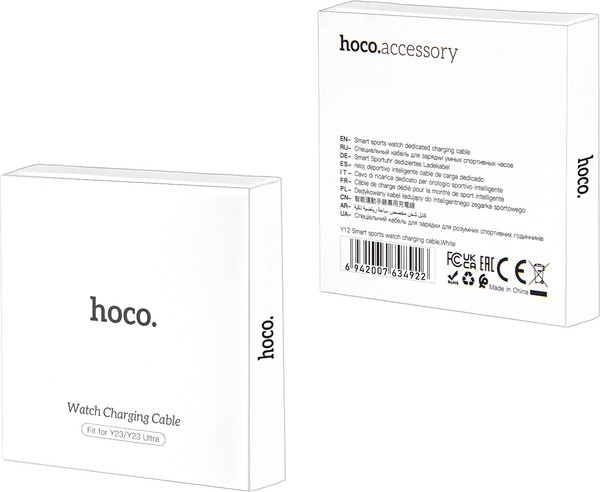 Изображение товара Зарядный кабель Hoco Y23/23 Ultra для смарт-часов (белый)