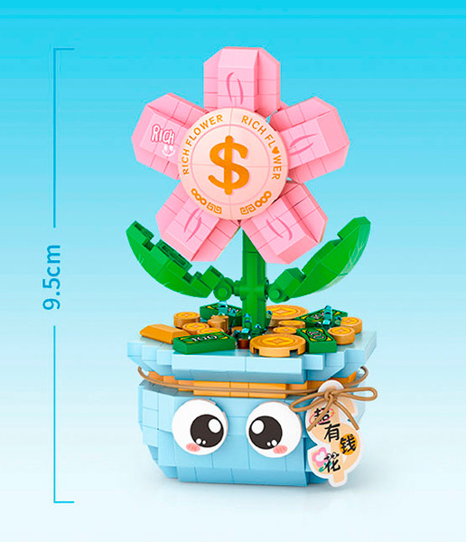 Изображение товара Микроконструктор LOZ Денежный цветок в горшочке / 8839_MK