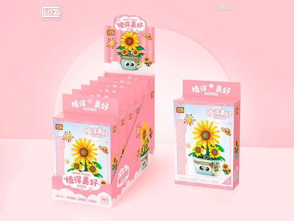 Изображение товара Микроконструктор LOZ Подсолнух в горшочке / 8840_MK