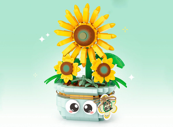 Изображение товара Микроконструктор LOZ Подсолнух в горшочке / 8840_MK