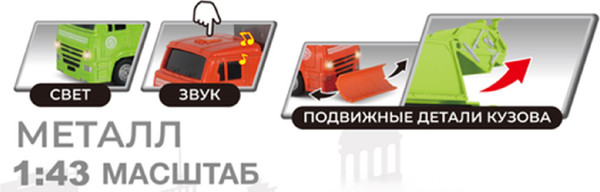 Изображение товара Снегоуборщик игрушечный КНР Городская техника / XG877-A85A
