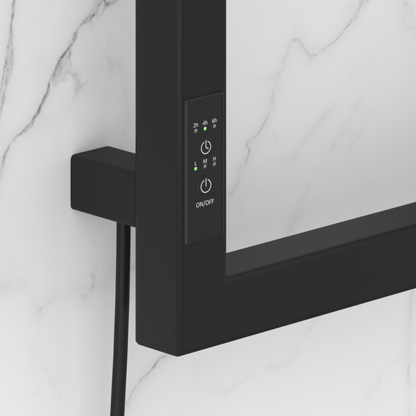 Изображение товара Полотенцесушитель электрический Сунержа Этюд ES 1050x500 левый / 31-0846-1050 (матовый черный)