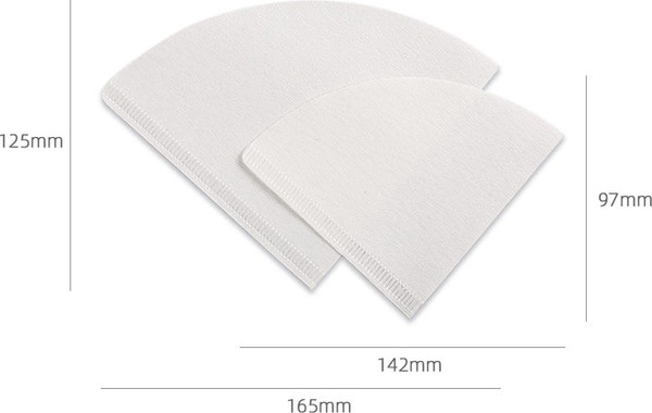 Изображение товара Комплект фильтров для кофеварки MHW-3BOMBER для воронки V60, размер 02 (100шт/уп)