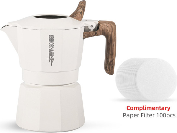 Изображение товара Гейзерная кофеварка MHW-3BOMBER Moka M5887W (белый)