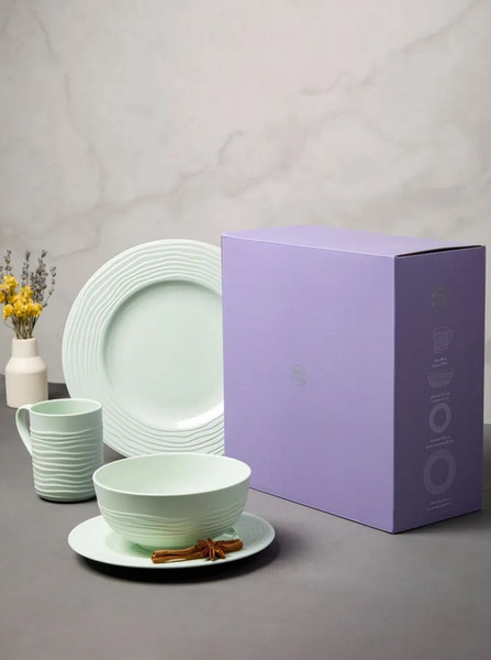 Изображение товара Набор столовой посуды Decor de table Волна DDT-4207 (мятный)