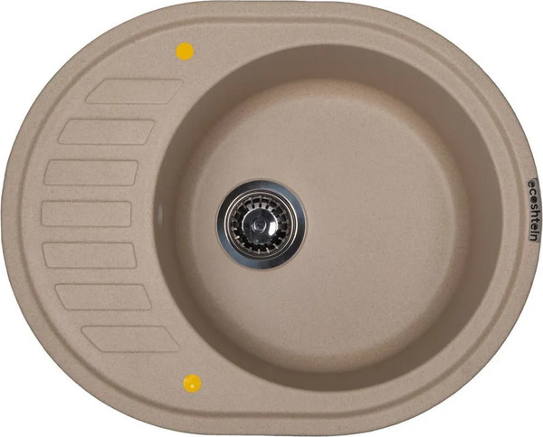 Изображение товара Мойка кухонная Ecoshtein Kreis OV 620 (бежевый)