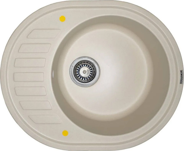 Изображение товара Мойка кухонная Ecoshtein Kreis OV 620 (капучино)