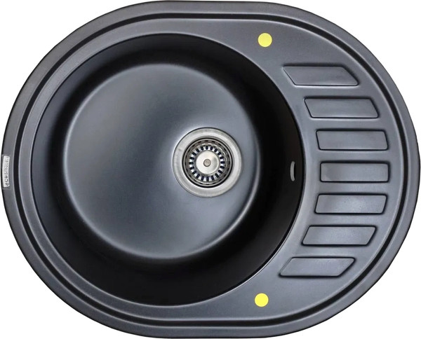 Изображение товара Мойка кухонная Ecoshtein Kreis OV 620 (черный)