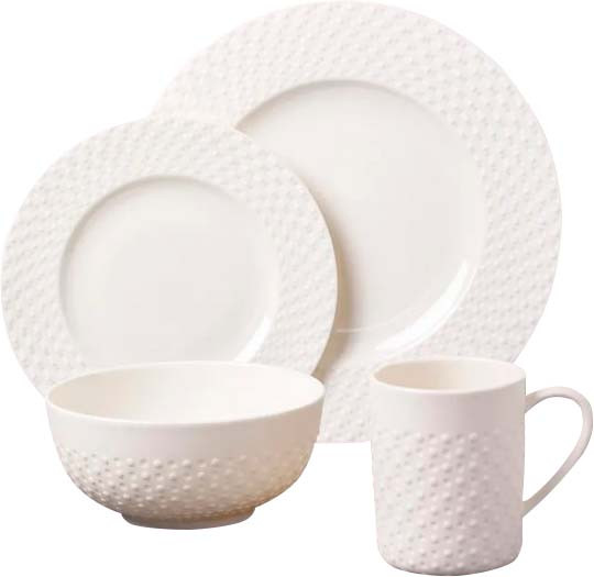 Изображение товара Набор столовой посуды Decor de table Капля DDT-4209 (белый)