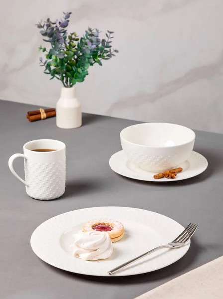 Изображение товара Набор столовой посуды Decor de table Капля DDT-4209 (белый)