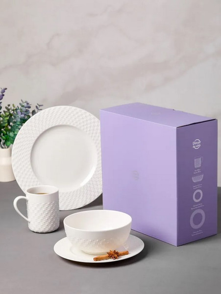Изображение товара Набор столовой посуды Decor de table Капля DDT-4209 (белый)