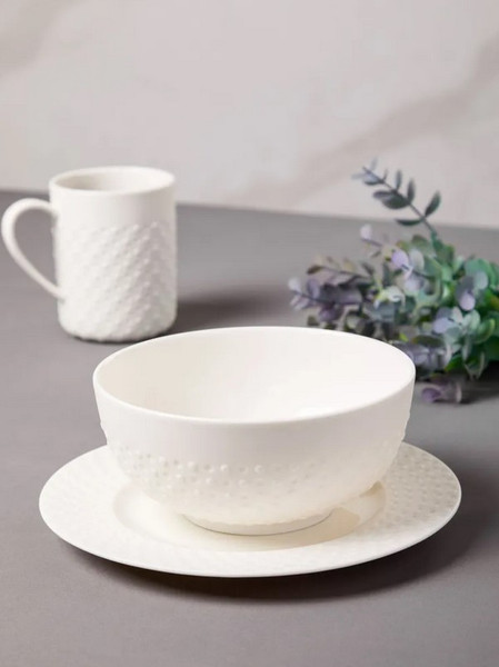 Изображение товара Набор столовой посуды Decor de table Капля DDT-4209 (белый)