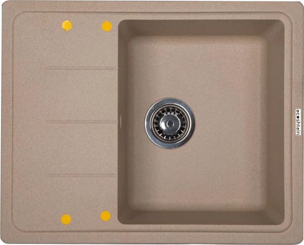 Изображение товара Мойка кухонная Ecoshtein Rechteck 620 (бежевый)