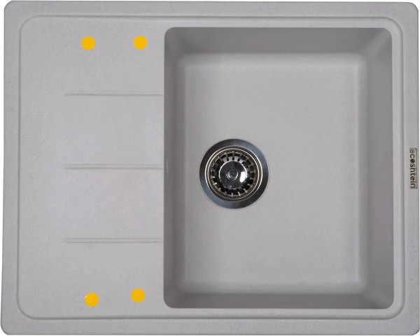 Изображение товара Мойка кухонная Ecoshtein Rechteck 620 (серый шелк)