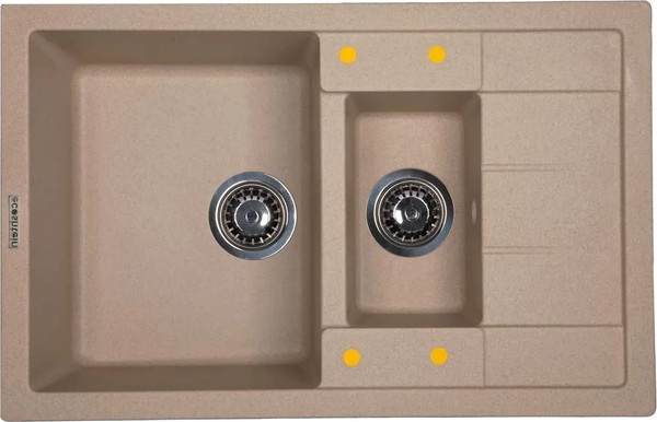 Изображение товара Мойка кухонная Ecoshtein Rechteck 781.5 (бежевый)