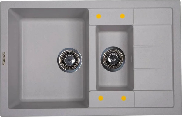 Изображение товара Мойка кухонная Ecoshtein Rechteck 781.5 (серый шелк)