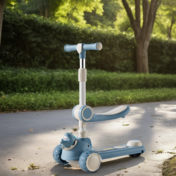 Изображение товара Самокат детский Ricos Wave JSCW108 (белый/синий)