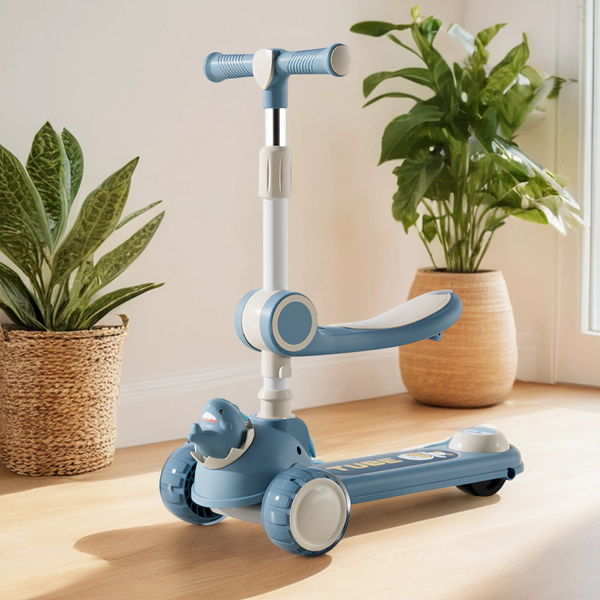 Изображение товара Самокат детский Ricos Wave JSCW108 (белый/синий)