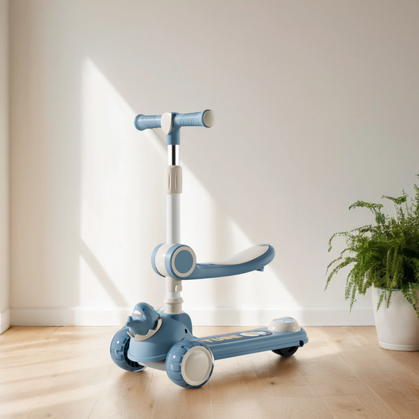 Изображение товара Самокат детский Ricos Wave JSCW108 (белый/синий)