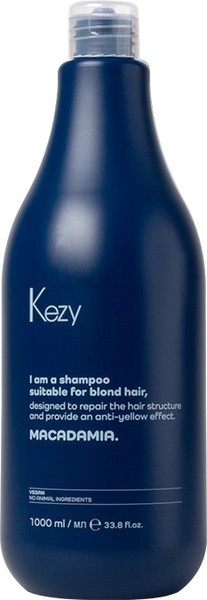 Изображение товара Оттеночный шампунь для волос Kezy I am Macadamia нейтрализующий желтизну (1л)