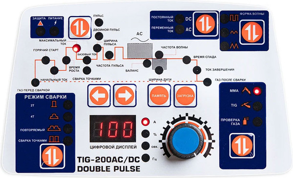 Изображение товара Инвертор сварочный Grovers Double Pulse Grovers Energy TIG-200 AC/DC / EV02699