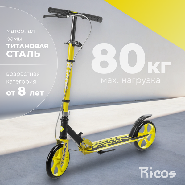 Изображение товара Самокат городской Ricos Shine JSCM6698 (желтый)