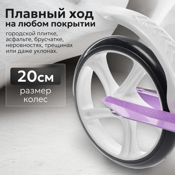 Изображение товара Самокат городской Ricos Shine JSCM6698 (фиолетовый)