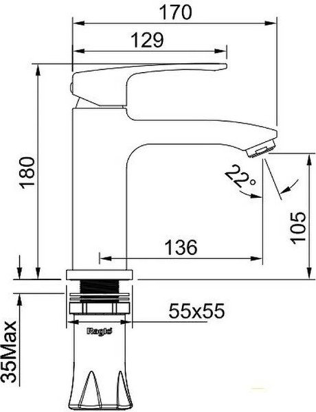Изображение товара Смеситель Raglo R01.10