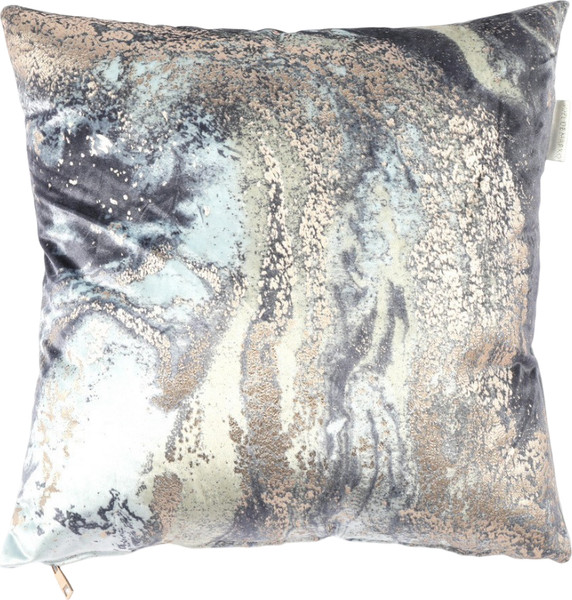 Изображение товара Наволочка декоративная Sofi de Marko Мрамор 45x45 / Нав-Мг-45x45 (голубой)