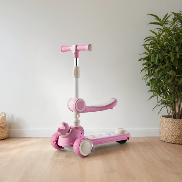Изображение товара Самокат детский Ricos Wave JSCW108 (белый/розовый)