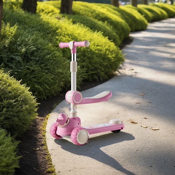 Изображение товара Самокат детский Ricos Wave JSCW108 (белый/розовый)