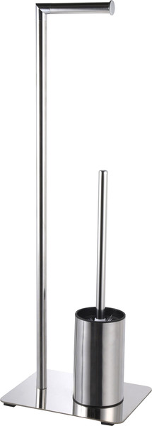 Изображение товара Стойка для туалетной бумаги с ершиком Caspian 90039 (хром)