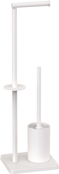 Изображение товара Стойка для туалетной бумаги с ершиком Caspian 90038 (белый)