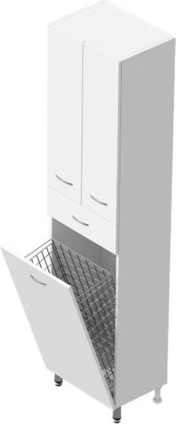 Изображение товара Шкаф-пенал для ванной Onika Модерн 46.17 R с корзиной (404602)