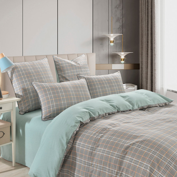 Изображение товара Комплект постельного белья Sofi de Marko Лавр Сатин 2x / 2x-5683 (зеленый)