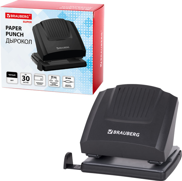 Изображение товара Дырокол Brauberg 272744 (черный)