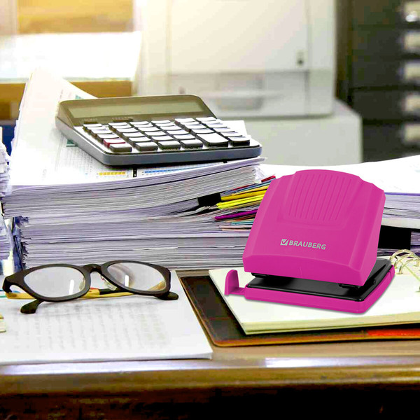 Изображение товара Дырокол Brauberg 272745 (маджента/черный)