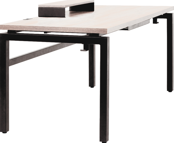 Изображение товара Компьютерный стол Millwood Будапешт 180x80x88.9 с ящиком (дуб белый Craft/металл черный)