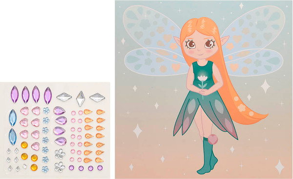 Изображение товара Набор для творчества Каляка-Маляка Аппликация из страз. Фея / АСКМ-ДЕВ