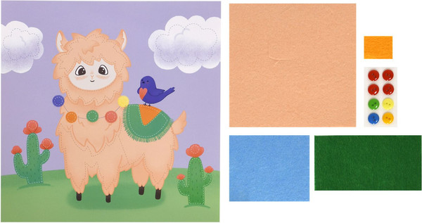 Изображение товара Набор для творчества Каляка-Маляка Аппликация из фетра. Лама / АФПКМ-МЗ