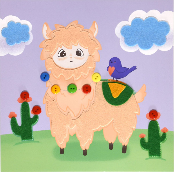 Изображение товара Набор для творчества Каляка-Маляка Аппликация из фетра. Лама / АФПКМ-МЗ