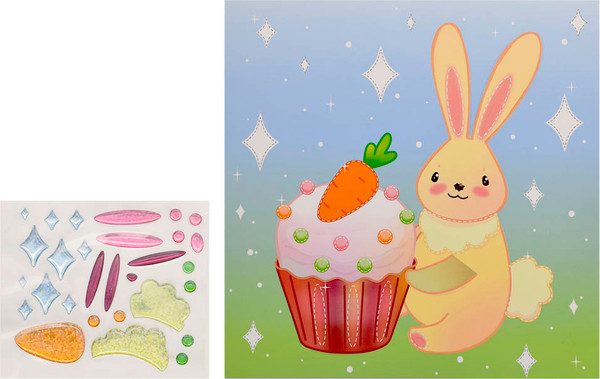 Изображение товара Набор для творчества Каляка-Маляка Яркая мозаика. Зайка ЯМКМ-МЗ